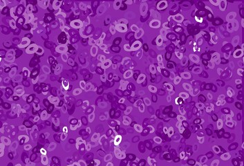 Light Purple vector pattern with spheres.