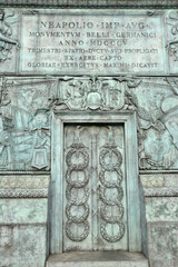 Base de la colonne de la place Vendôme à Paris, France