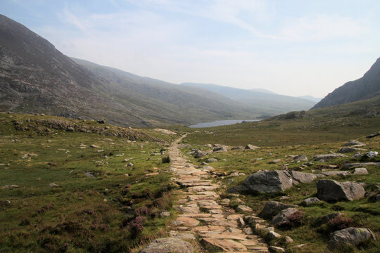 A View Of The North Wales Countryside Near Lake Ogwen