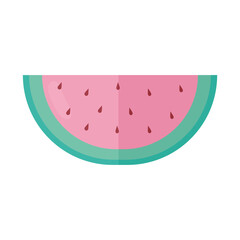watermelon with a green color on a white background
