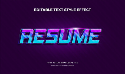 Modern editable text style effect.