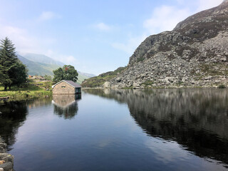 Fototapeta premium A view of the North Wales Countryside near Lake Ogwen