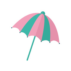 umbrella with a pink and green color