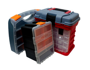 plastic boxes and containers for storing and carrying tools and various little things