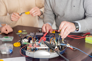 a team of engineers working on a new prototype