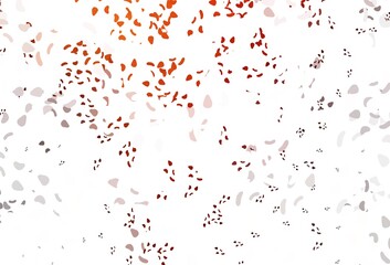 Light red, yellow vector pattern with chaotic shapes.