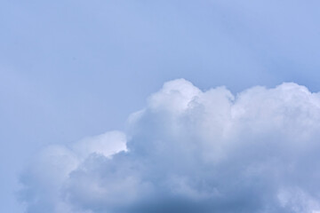 beautiful cumulus clouds. general plan. day light