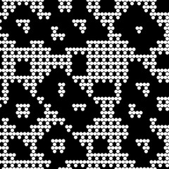 Seamless pattern. Dots motif. Digital paper, web designing, textile print. Circles ornament. Simple shapes wallpaper. Figures background. Vector.