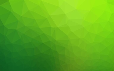 Light Green vector blurry triangle texture. Brand new colorful illustration in with gradient. Template for a cell phone background.