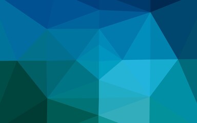 Obraz premium Light BLUE vector polygonal background. Colorful abstract illustration with gradient. Completely new template for your business design.