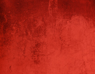 Grunge background of red leather texture