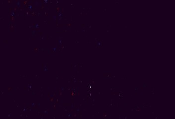 Light blue, red vector template with man, woman symbols.