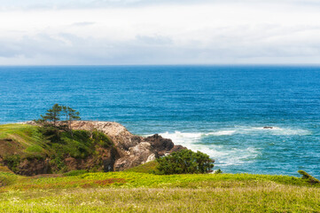 Copyspace of vast horizon vew on Oregon Coast