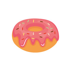 sweet donut icon, colorful design
