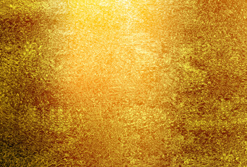 Gold textured background. Golden holiday backdrop.