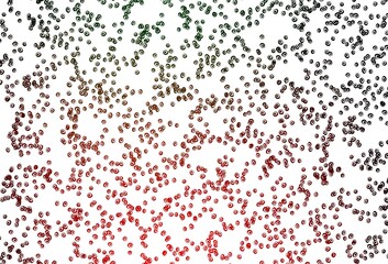 Light Green, Red vector cover with spots.