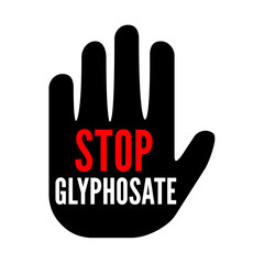 Stop glyphosate symbol icon