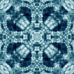 Tie dye seamless tile pattern. Watercolor pattern design on subtle white fabric texture.