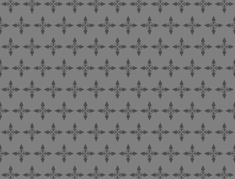 Gray colored background with plus ornaments that have a distinctive style