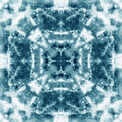 Tie dye seamless tile pattern. Watercolor pattern design on subtle white fabric texture.