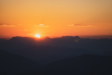 Obraz premium Sundowner in Styria