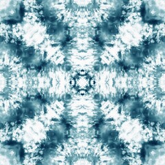 Tie dye seamless tile pattern. Watercolor pattern design on subtle white fabric texture.