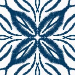 Tie dye seamless tile pattern. Watercolor pattern design on subtle white fabric texture.
