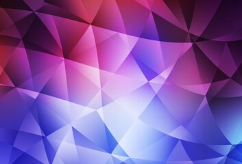 Obraz premium Light Blue, Red vector polygonal pattern.