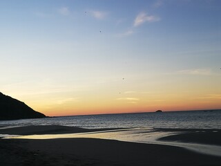 sunsent over the sea