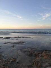 sunset on the beach