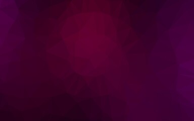 Obraz premium Dark Purple vector shining triangular background. Modern geometrical abstract illustration with gradient. Brand new style for your business design.