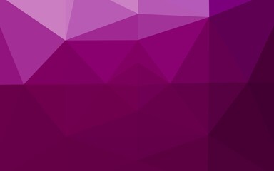 Light Purple vector shining triangular background. Geometric illustration in Origami style with gradient. Brand new style for your business design.