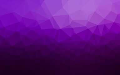 Dark Purple vector polygon abstract layout. Shining illustration, which consist of triangles. New texture for your design.