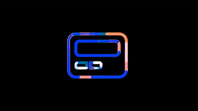 Circles gather in symbol pager. After it crumbles in a line and moves to the camera. Alpha channel black