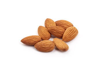 Almond. Almond nuts, isolated on white background