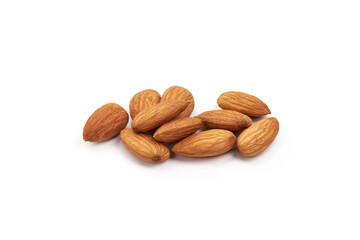 Almond. Almond nuts, isolated on white background