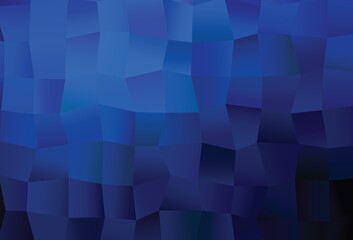 Obraz premium Dark BLUE vector cover with polygonal style.