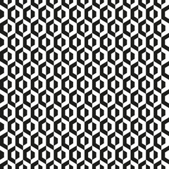 Seamless hexagonal abstract geometric op art pattern