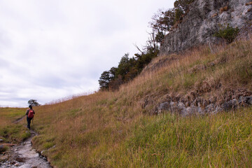 Obraz premium hiker in the mountains