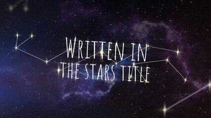 Written in the Stars Title