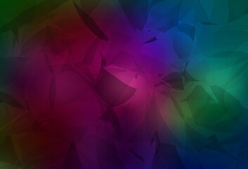 Obraz premium Dark Multicolor vector pattern with random polygonals.