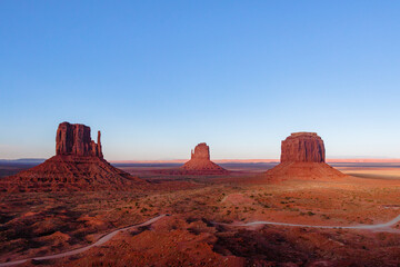 Obraz na płótnie Canvas Scenic view of Monument Valley in Navajo Nation Lands