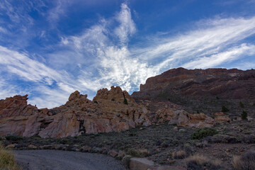 Views from Guajara mountain and surrounding area near Teide in Tenerife (Spain)