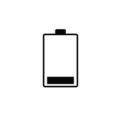 Battery Simple Icon Vector Illustration