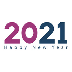 Creative concept of 2021 Happy New Year posters set. Design templates with typography logo 2021 for celebration and season decoration.