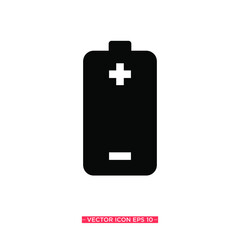 Battery Simple Icon Vector Illustration