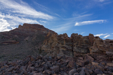 Views from Guajara mountain and surrounding area near Teide in Tenerife (Spain)