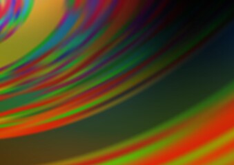 Dark Multicolor, Rainbow vector abstract blurred template. Glitter abstract illustration with an elegant design. The blurred design can be used for your web site.