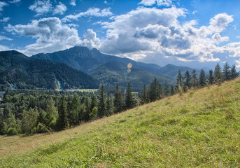 Fototapeta premium View at Tatras and Giewont