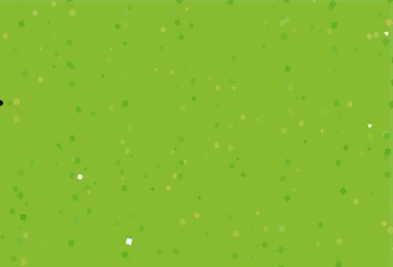 Light Green, Yellow vector pattern in polygonal style with circles.